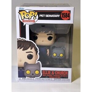 Funko Pop Pet Sematary Ellie & Church Vinyl Figure 1584 Horror Collectible New
